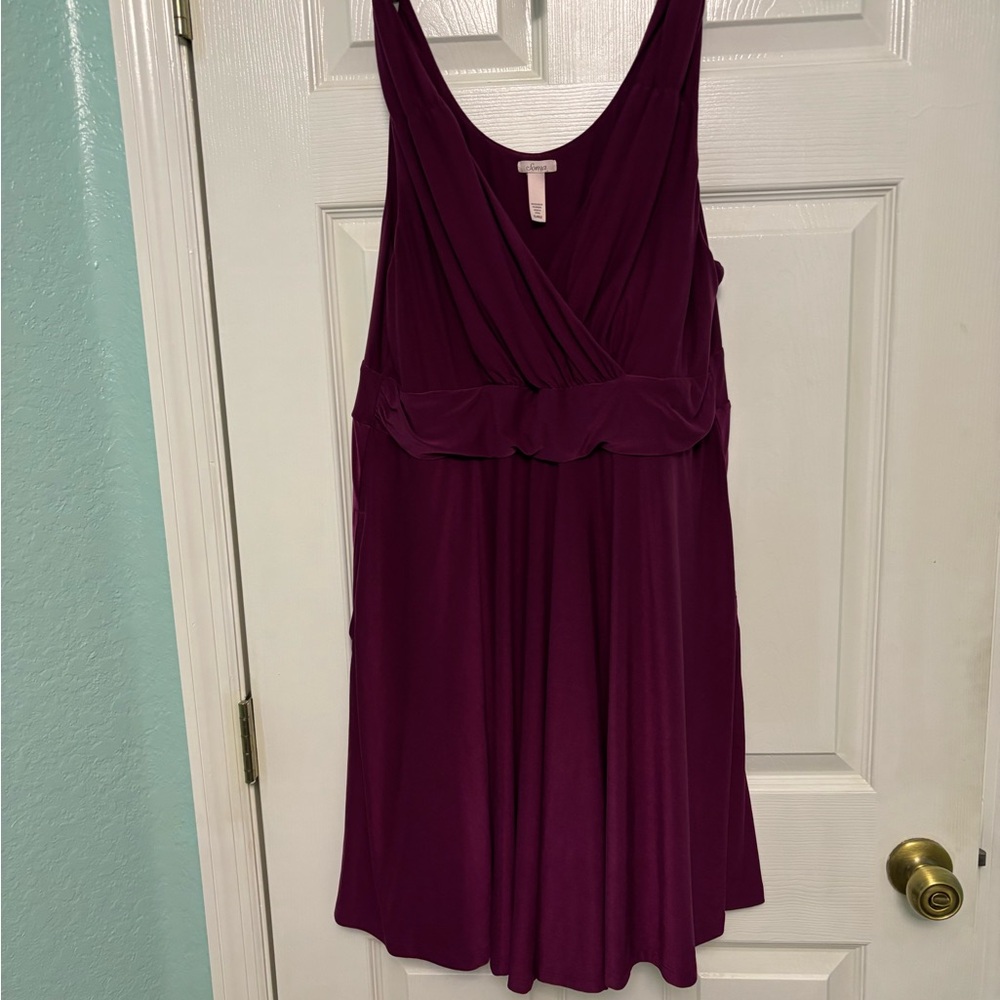 Soma Elegant shimmery Purple Sleeveless Dress